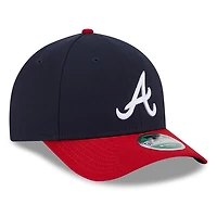 Men's New Era  Navy Atlanta Braves Player Replica 9FORTY Adjustable Hat