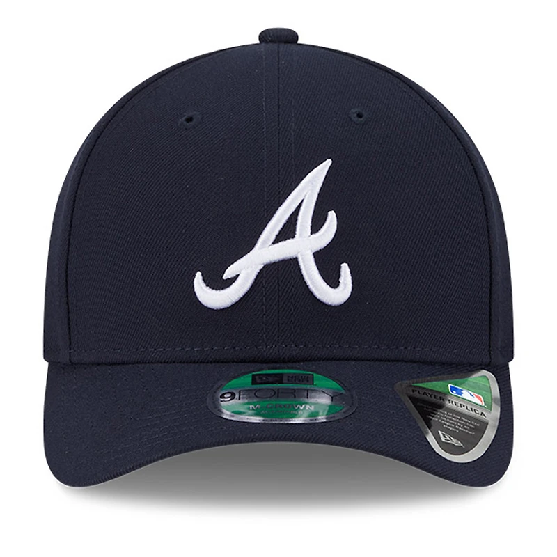 Men's New Era  Navy Atlanta Braves Player Replica 9FORTY Adjustable Hat
