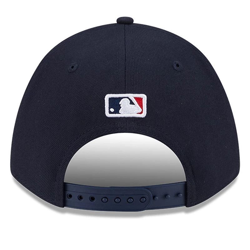 Men's New Era  Navy Atlanta Braves Player Replica 9FORTY Adjustable Hat
