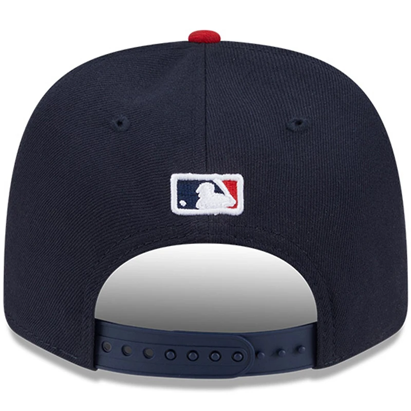 Men's New Era Navy Atlanta Braves Player Replica 9SEVENTY Adjustable Hat