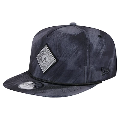 Men's New Era Navy Atlanta Braves Printed Golfer Snapback Hat