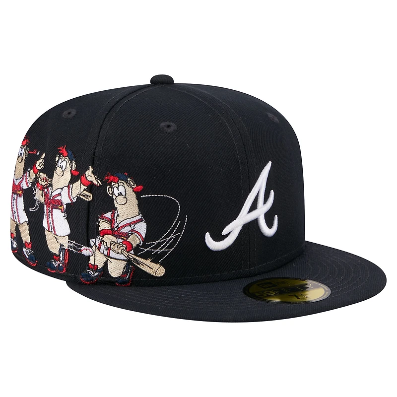 Casquette ajustée New Era 59FIFTY pour homme, bleu marine