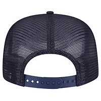 Men's New Era Navy Atlanta Braves Seeing Diamonds A-Frame Trucker 9FIFTY Snapback Hat