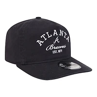 Casquette ajustable New Era bleu marine Atlanta Braves Stacked 19TWENTY pour homme