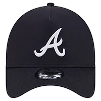 Casquette ajustable 9FORTY couleur équipe des Atlanta Braves New Era pour hommes, bleu marine