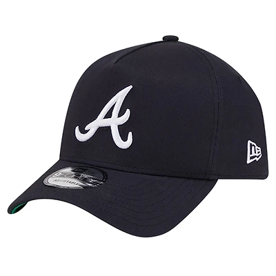 Casquette ajustable 9FORTY couleur équipe des Atlanta Braves New Era pour hommes, bleu marine