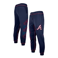 Pantalon de jogging pour homme Atlanta Braves bleu marine New Era