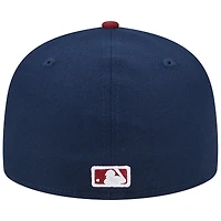 Men's New Era Navy Atlanta Braves Two-Tone Color Pack 59FIFTY Fitted Hat