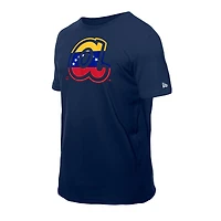 T-shirt New Era bleu marine avec logo drapeau vénézuélien des Braves d'Atlanta pour homme