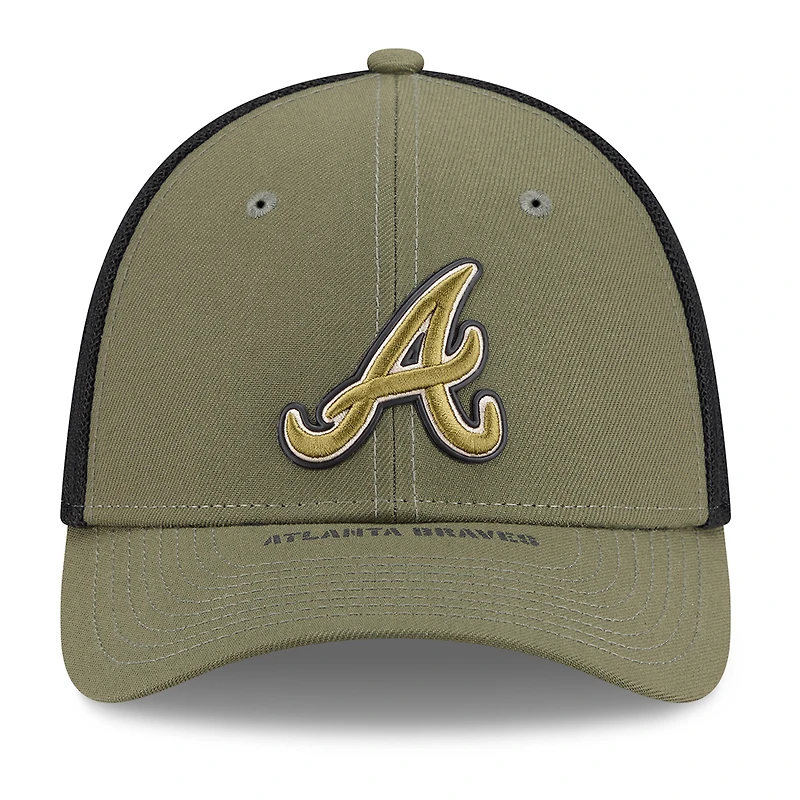 Men's New Era  Olive Atlanta Braves 2026 Armed Forces Day 39THIRTY M-Crown Flex Hat