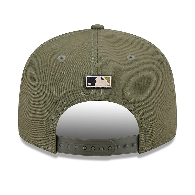Men's New Era Olive Atlanta Braves 2026 Armed Forces Day 9FIFTY Snapback Hat