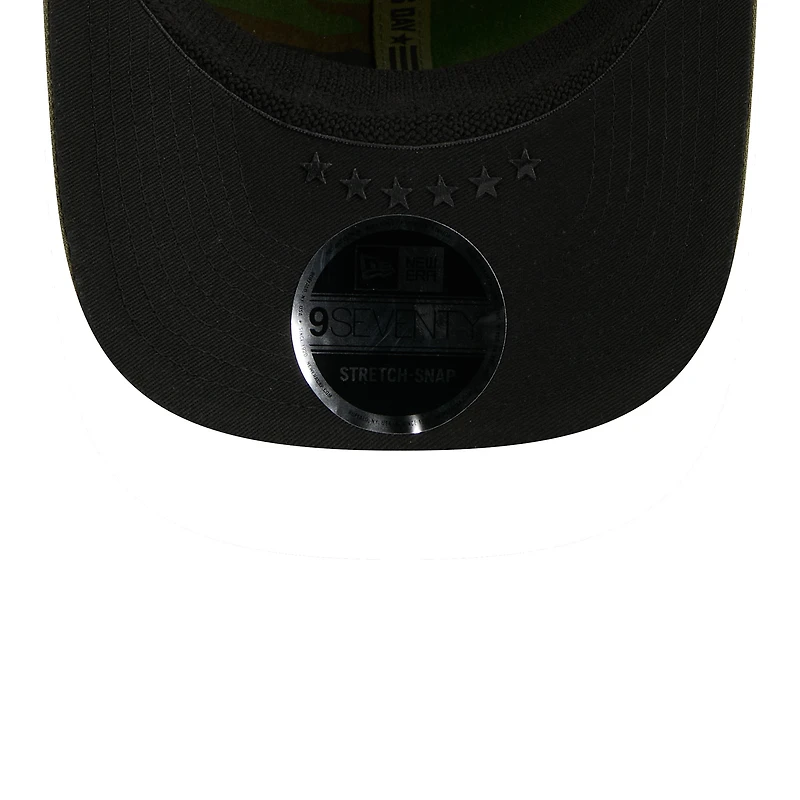 Men's New Era  Olive Atlanta Braves 2026 Armed Forces Day 9SEVENTY Adjustable Hat