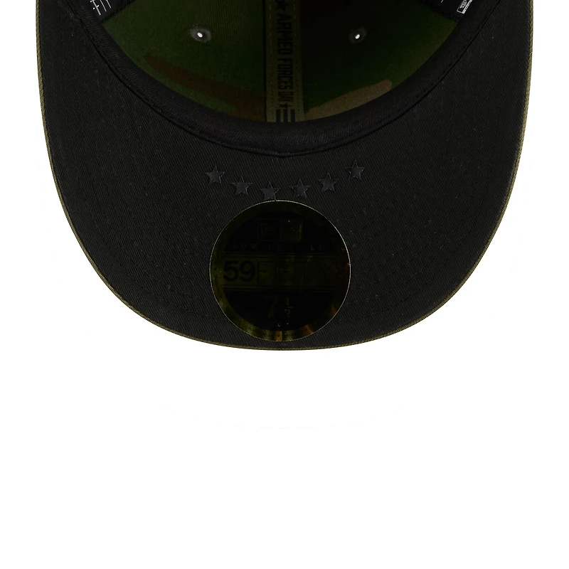 Casquette ajustée New Era 59FIFTY olive pour homme, Atlanta Braves, édition spéciale 2026 Journée des forces armées