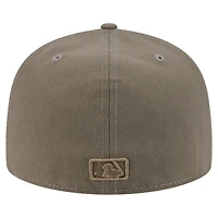 Casquette ajustée A-Frame 59FIFTY pour homme New Era, olive, pack couleur des Braves d'Atlanta