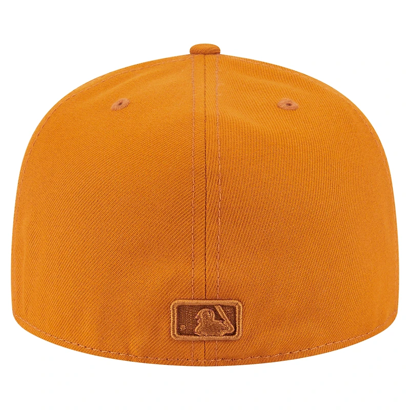 Casquette ajustée A-Frame 59FIFTY orange des Braves d'Atlanta pour homme de New Era