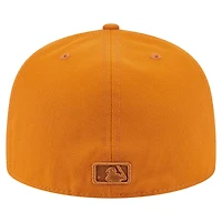 Casquette ajustée A-Frame 59FIFTY orange des Braves d'Atlanta pour homme de New Era