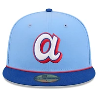 Men's New Era  Powder Blue Atlanta Braves City Connect 59FIFTY Fitted Hat