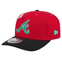 Men's New Era Red/Black Atlanta Braves 2024 Big League Chew Flavor Pack 9SEVENTY Adjustable Hat