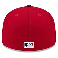Casquette ajustée New Era rouge/marine Atlanta Braves 2026 Spring Training 59FIFTY pour homme