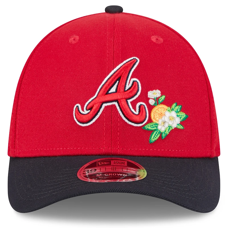 Men's New Era Red/Navy Atlanta Braves 2026 Spring Training M-Crown 39THIRTY Flex Hat