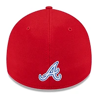 Casquette d'entraînement au bâton 39THIRTY Flex City Connect rouge New Era pour homme