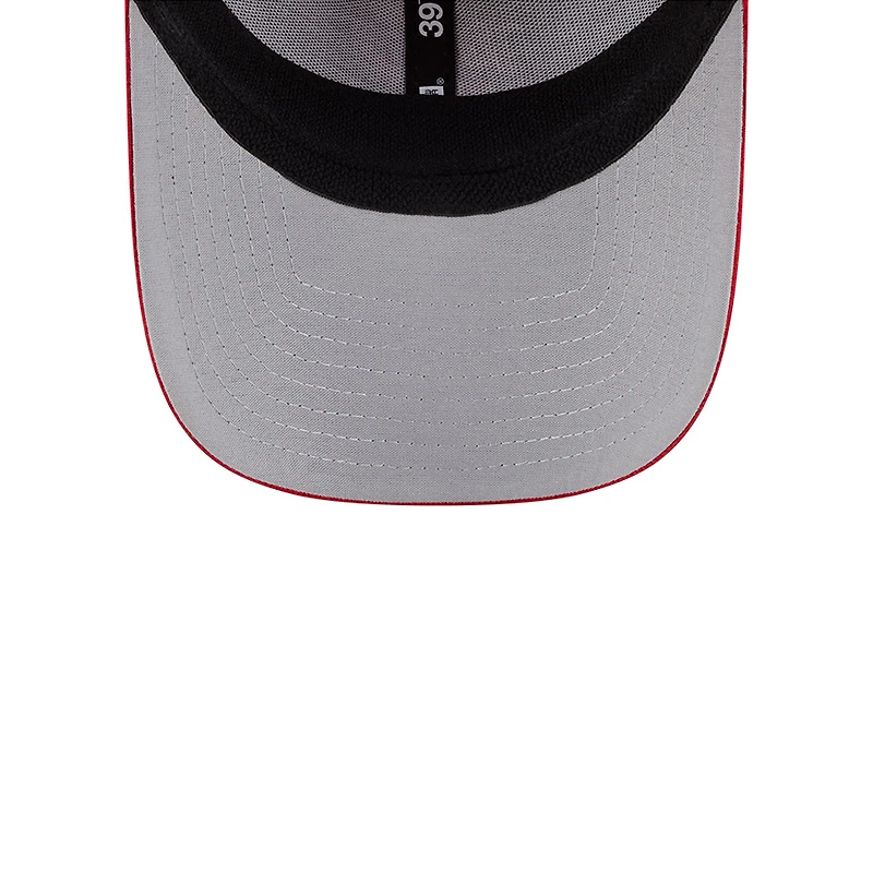 Casquette d'entraînement au bâton 39THIRTY Flex City Connect rouge New Era pour homme