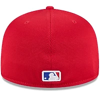 Casquette ajustée 59FIFTY City Connect d'entraînement au bâton New Era pour homme, rouge, Atlanta Braves