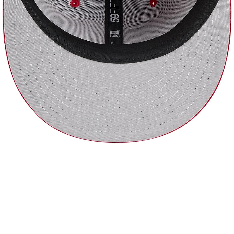 Casquette ajustée 59FIFTY City Connect d'entraînement au bâton New Era pour homme, rouge, Atlanta Braves