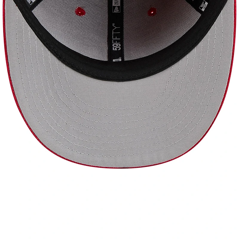 Men's New Era Red Atlanta Braves City Connect Batting Practice Low Profile 59FIFTY Fitted Hat