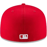 Men's New Era Red Atlanta Braves Fashion Color Basic 59FIFTY Fitted Hat