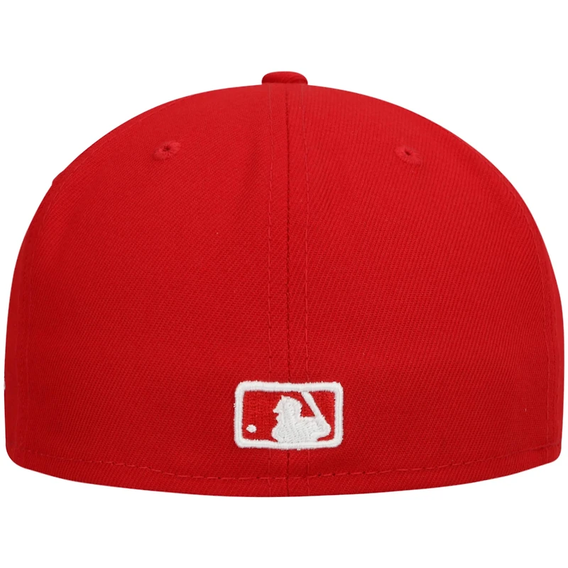 Casquette ajustée 59FIFTY rouge avec logo Atlanta Braves New Era pour homme