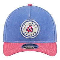 Men's New Era  Royal/Red Atlanta Braves Felt M-Crown 9FORTY Adjustable Hat