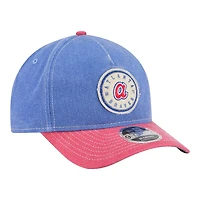 Men's New Era  Royal/Red Atlanta Braves Felt M-Crown 9FORTY Adjustable Hat