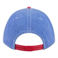Men's New Era  Royal/Red Atlanta Braves Felt M-Crown 9FORTY Adjustable Hat