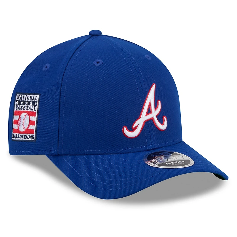 Casquette ajustable New Era Royal Atlanta Braves 2026 Baseball Hall of Fame 9FORTY M-Crown pour homme