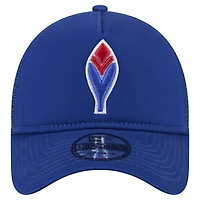 Men's New Era Royal Atlanta Braves 9FORTY A-Frame Trucker Adjustable Hat
