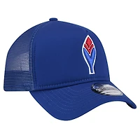 Men's New Era Royal Atlanta Braves 9FORTY A-Frame Trucker Adjustable Hat