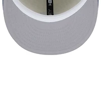 Men's New Era Stone/Royal Atlanta Braves Retro 59FIFTY Fitted Hat