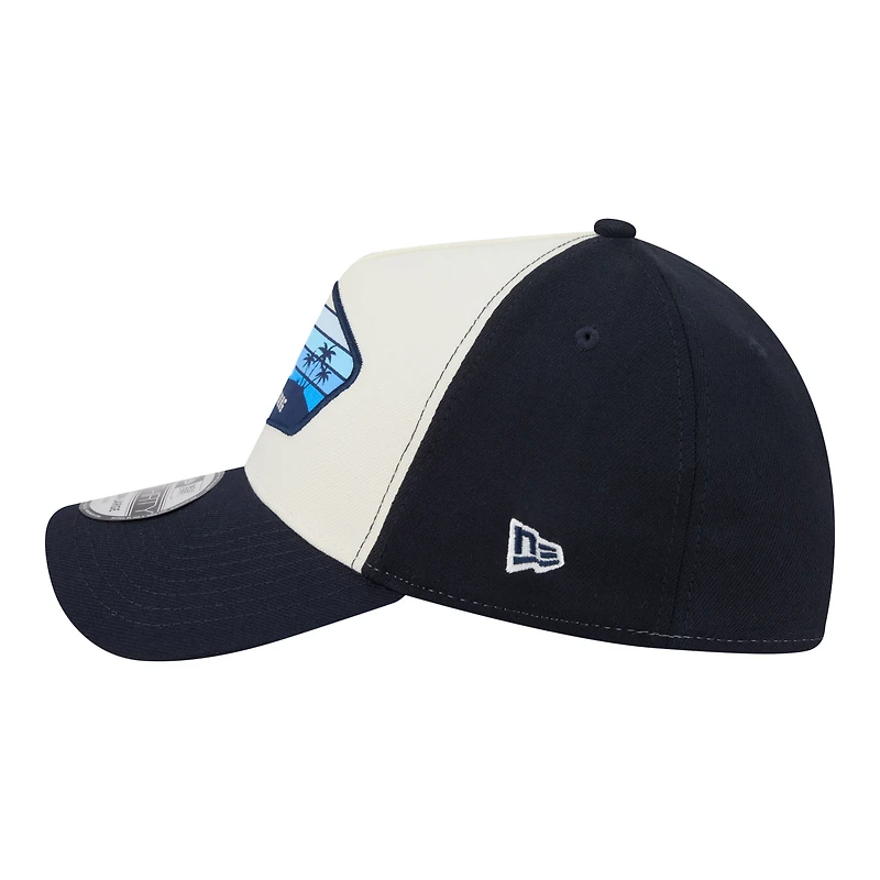 Men's New Era Stone Atlanta Braves 2026 Spring Training Fan Pack Gradient 39THIRTY Flex Hat