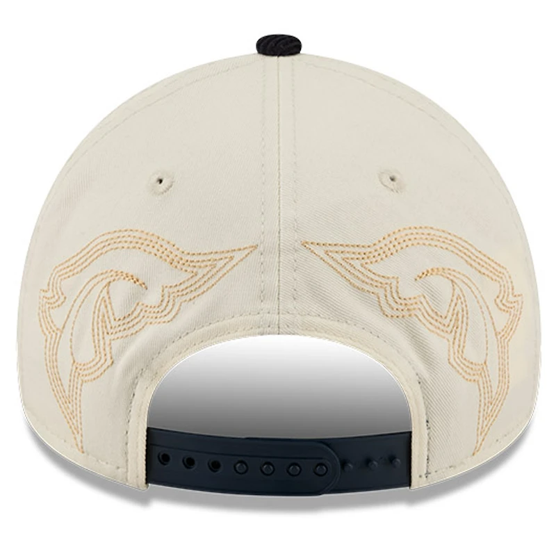 Casquette ajustable New Era Stone Atlanta Braves Western Stitch 9FORTY pour homme