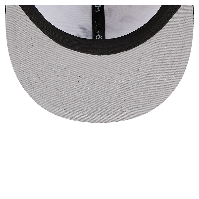 Men's New Era White/Navy Atlanta Braves Repeat 59FIFTY Fitted Hat