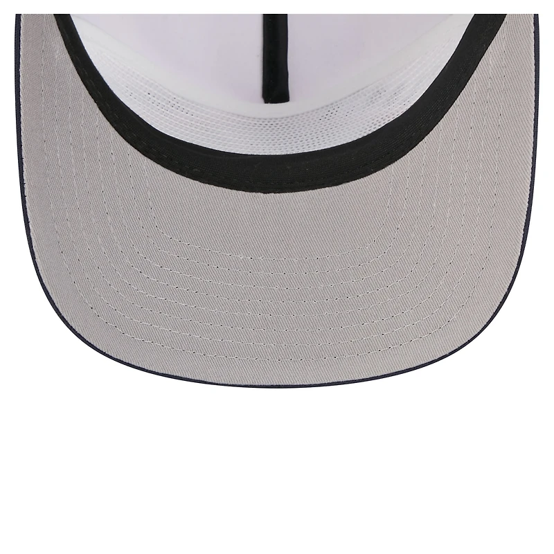 Men's New Era White/Navy Atlanta Braves Retro Cut 19TWENTY Adjustable Trucker Hat