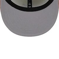 Men's New Era White/Orange Atlanta Braves Rustic 2-Tone 59FIFTY Fitted Hat