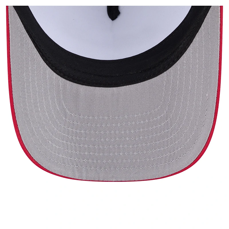 Men's New Era  White/Red Atlanta Braves Foodie A-Frame 9FIFTY Trucker Snapback Hat