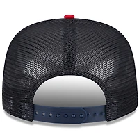 Men's New Era White/Red Atlanta Braves Team Foam Front A-Frame Trucker 9FIFTY Snapback Hat