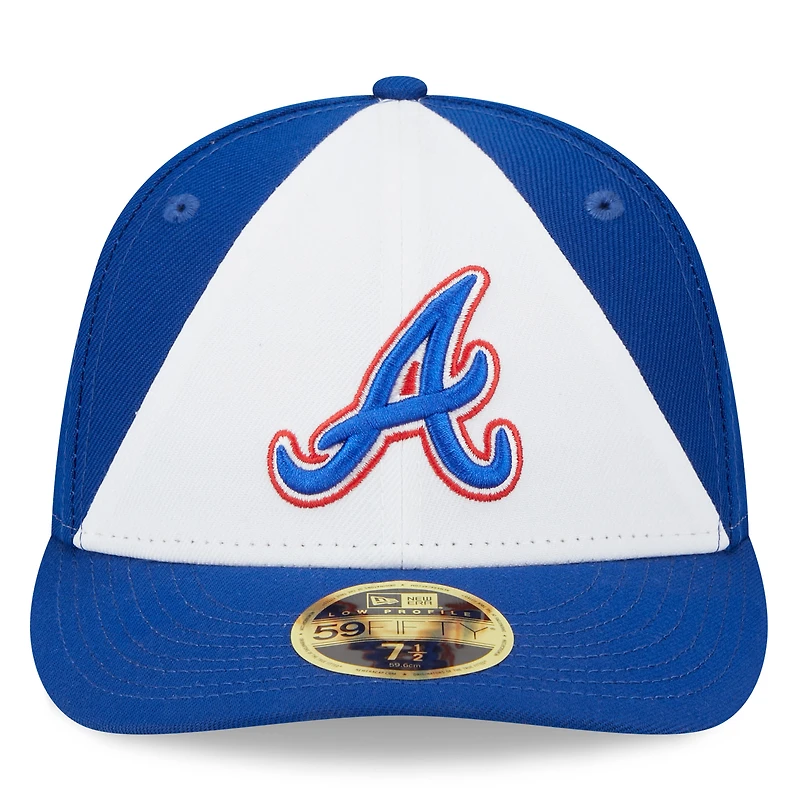 Men's New Era White/Royal Atlanta Braves 2023 City Connect Low Profile 59FIFTY Fitted Hat