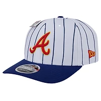 Men's New Era White/Royal Atlanta Braves 2024 Big League Chew Original 9SEVENTY Adjustable Hat