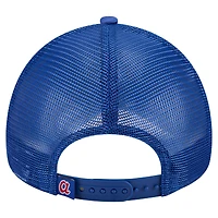 Casquette ajustable New Era 9FORTY blanche/bleu marine pour homme des Braves d'Atlanta
