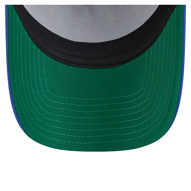 Casquette ajustable New Era 9FORTY blanche/bleu marine pour homme des Braves d'Atlanta