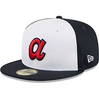 Casquette ajustée 59FIFTY pour hommes des Atlanta Braves 2024 New Era blanche